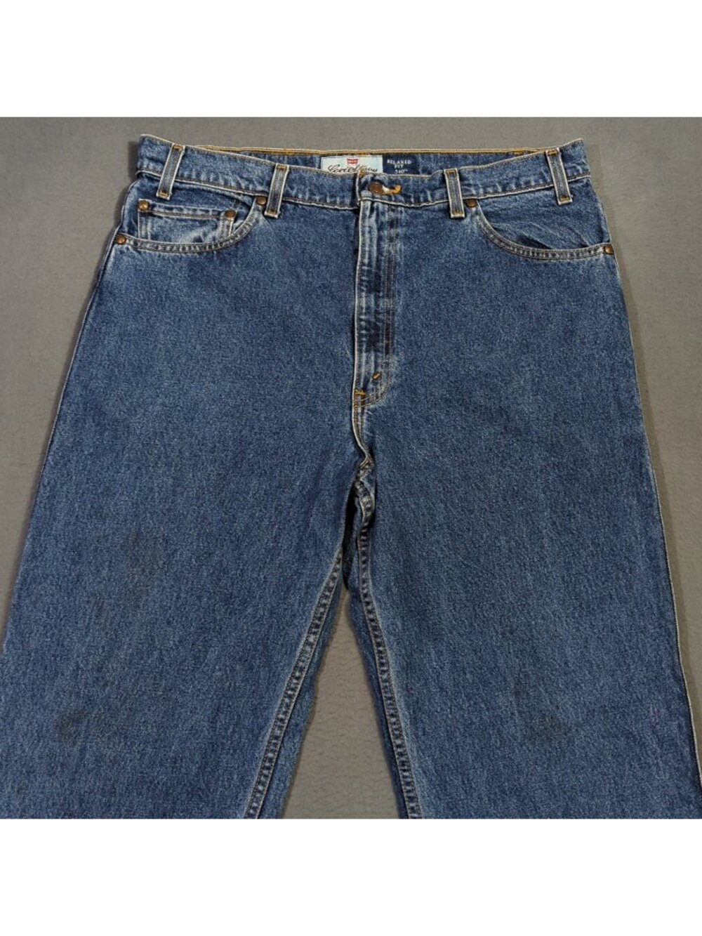 Levi's VTG Jeans Men's 38x36 Fits 36x36 Blue 540 Relaxed Fit Brown Tab - Picture 5 of 15